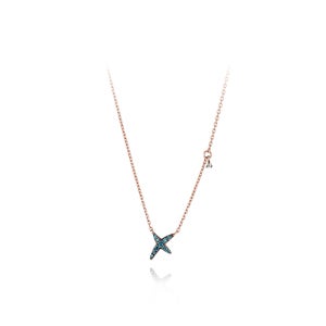 [디디에두보] 몽파리 블루다이아몬드 14K 골드 목걸이 JDPNRYF464B