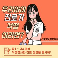 (대상:중고생)중학생 고등학생 진로적성검사 인적성검사 우리아이 타고난 기질검사 조카선물