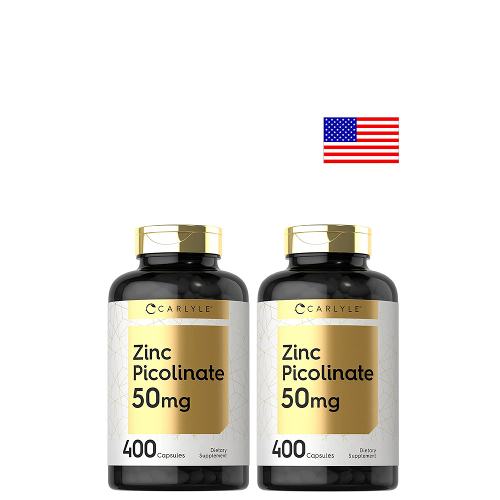 미국 Carlyle <b>아연</b> 피콜네이트 효능 50mg 400캡슐 x 2통