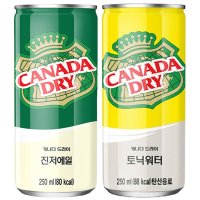 캐나다드라이 진저에일250ml 토닉워터 칵테일음료 각10캔