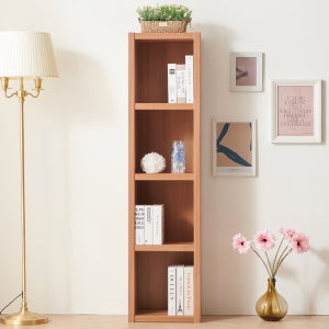 코디 높은 책장 슬림 폭 좁은 4단 틈새 책장 400