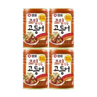 샘표 고등어 조림전용 통조림 400g 4개