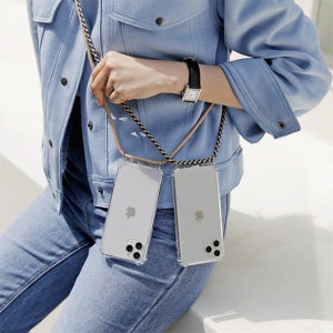 갤럭시 A72( A726) 폰스트랩 젤하드 케이스 블랙