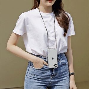 갤럭시 A72( A726) 폰스트랩 젤하드 케이스 베이지