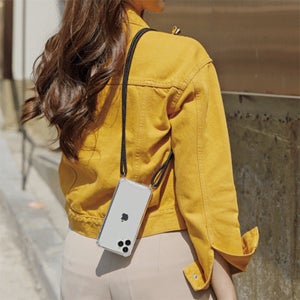 갤럭시 A72( A726) 폰스트랩 젤하드 케이스 레인보우