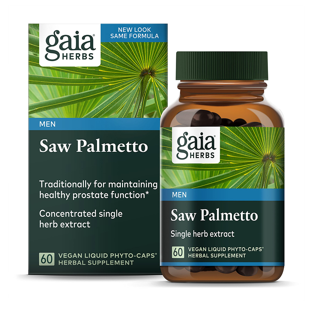 Gaia Herbs <b>Saw Palmetto</b> 가이아허브 <b>쏘팔메토</b> 60정 30일분