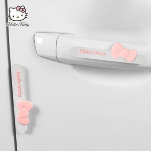 헬로키티 차량 도어가드 4p 문콕방지 손잡이 스크래치방지 귀여운 파우더핑크 자동차꾸미기