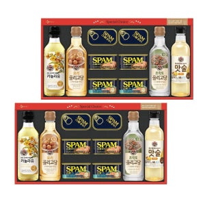 NEW (명절 선물세트) CJ 스팸 선물세트 특별한 선택 A호x2개 통조림 캔