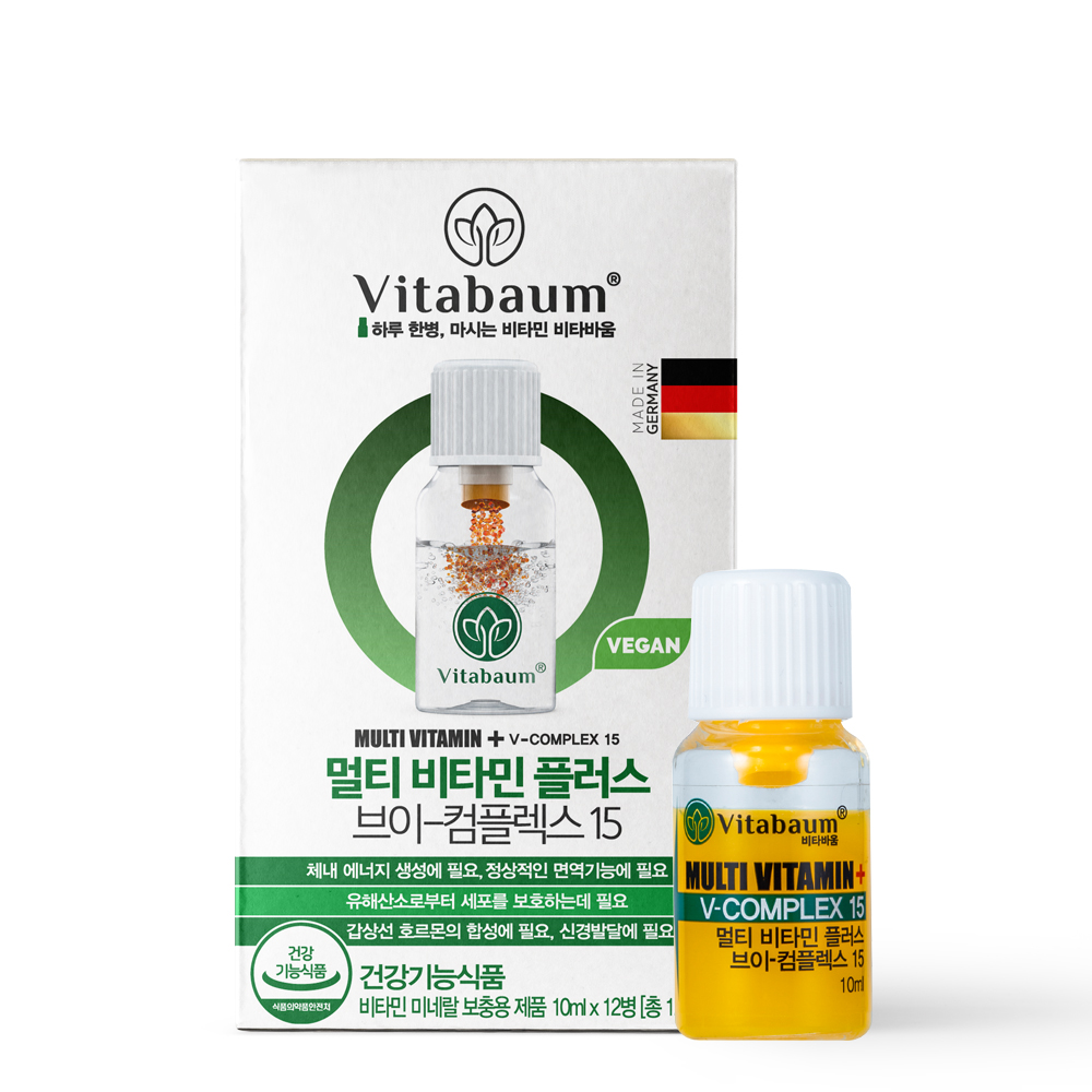 독일 마시는 <b>비타바움</b> 멀티 비타민 플러스 브이 컴플렉스15 액상 이뮨 보충 영양제