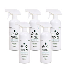 비츄인 순수하이진 살균소독제 알콜없는 미산성차아염소산수 주방 기구소독 500ml, 5개