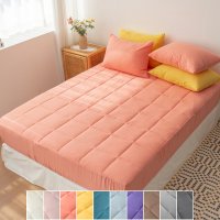 말랑푸딩 누빔 매트리스커버 8size 10colors