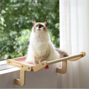 누심비 고양이 켓 원목 창틀 해먹 침대 윈도우 창문형 거치대 N7