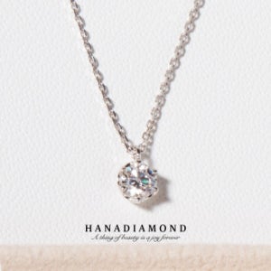 3부 천연다이아몬드 14k 18k 목걸이 프로포즈 심플 6발 이루 HNDN03738