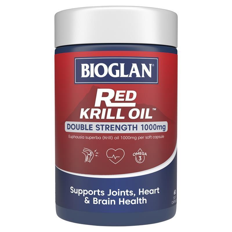 Bioglan Red Krill Oil <b>바이오글랜</b> 레드 크릴 오일 1000mg 60 정