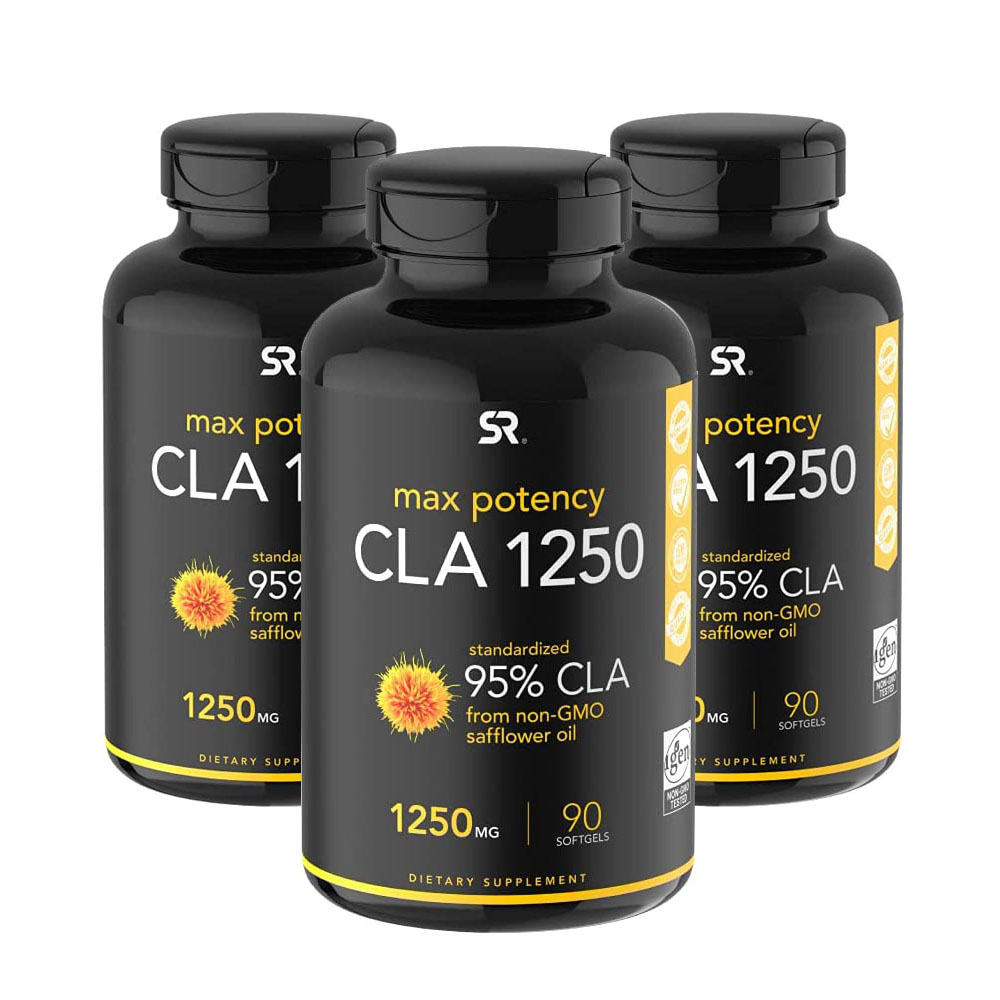 스포츠리서치 CLA 공액리놀렌산 1250mg 90소프트겔 x3개