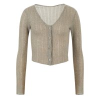 net slim fit cardigan