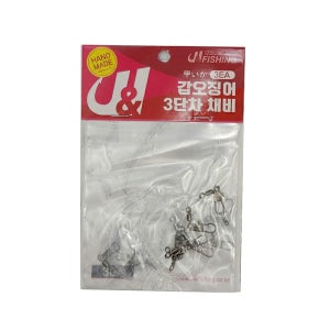 모든 필드 초장축 갑오징어 채비 3단차