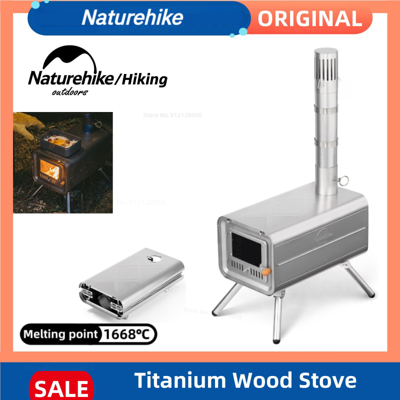 네이처하이크 티타늄 대형 캠핑 우드 스토브 감성 불멍 화로대 나무 화롯대 화목 난로