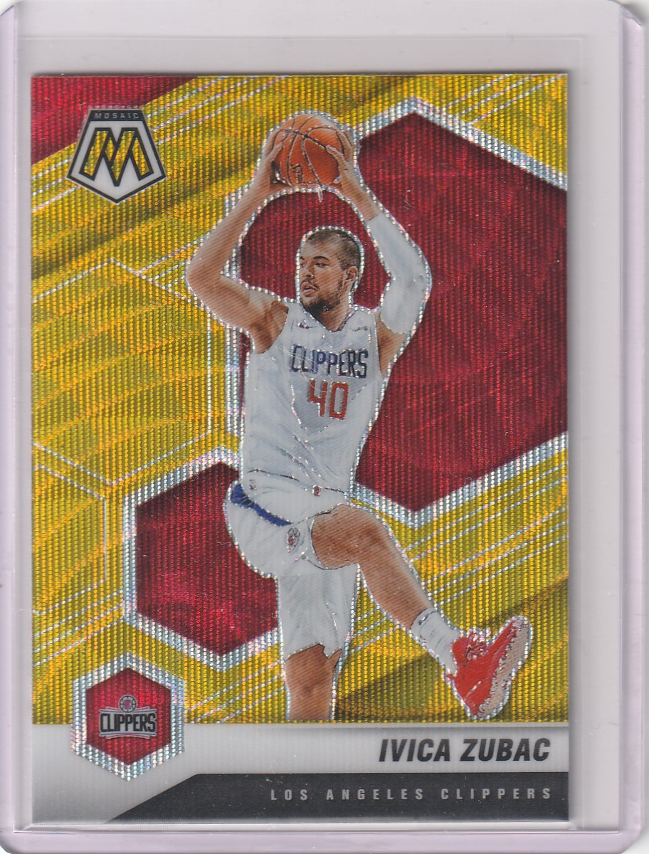 2020-21 Mosaic Gold Wave 이비카 주바치 #60 NBA 카드
