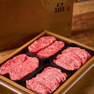 일품한우 스테이크선물세트 투플러스 스테이크등심1kg 스테이크안심1kg