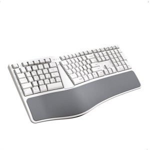 2in1 충전식 블루투스 무선 키보드 인체공학 손목보호 멀티페어링 저소음 팜레스트적용 패드 맥북 OS 연결