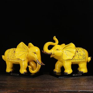 복들어오는 인도 코끼리 조형물 행운 개업 선물 소품