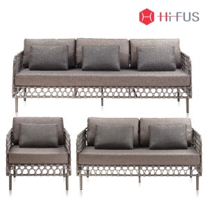 패브릭 라탄 쇼파 3인 업소용 매장 HFS-4860 헤이즐 모던한 고급 1인 2인 쇼파