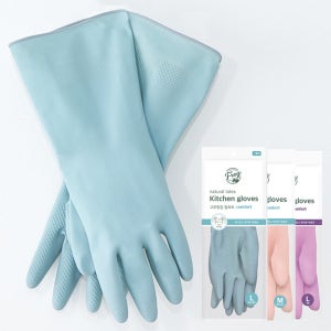 프로그 라텍스 고무장갑 컴포트 주방 설거지장갑 양손 5개 세트