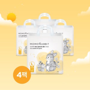 모모래빗 낮기저귀 에코컴포트핏 팬티 기저귀 4팩 (L대형/팩당 28매)