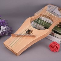 입문용 현악기 미니 하프 전문 음악 악기 Diy Lyre 10 문자열 Wh02 나무