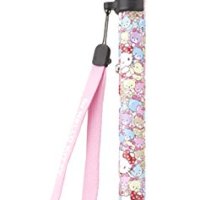 어르신 4발 네발 지팡이love wand hk-21 헬로 키티 핑크 접이식 적절한 높이 59.1 - 66.9 인치(150 - 170 cm)