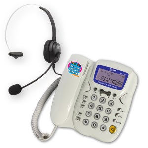 RT160 전화기헤드셋 헤드셋전화기 발신자표시 건전지포함 RT160