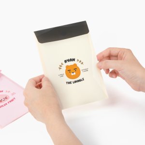 카카오프렌즈 세로형 봉투파일 미니 라이언