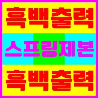 흑백출력 스프링제본