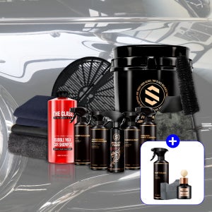 [+타이어광택제/방향제] 더클래스 13종 셀프 세차 용품 자동차 실내 실외 입문 손세차 디테일링 세트