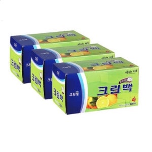 크린랩 일회용 위생백 크린백 17x25x300매 소형 x 3개