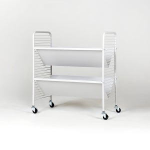 RATNER 책꽂이 트롤리 2단 745x440x795mm, 2단, 라이트그레이 2052.8773