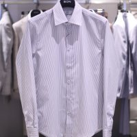 [F/W][BON]본 마이크로 스트라이프 드레스 셔츠 BN1FBA355 GY