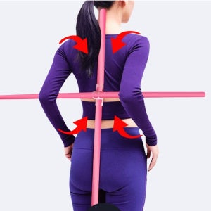 거북목 스트레칭봉 어깨교정 허리교정 사무실운동기구 어깨펴기