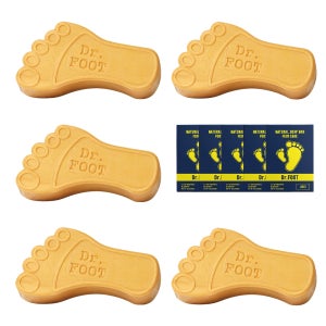 닥터풋 발톱 발가락 무좀 발냄새 뒷꿈치 각질 제거 항균 천연 비누 풋워시 110g, 5개