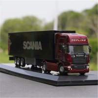 트럭 중장비 모형 1:50 scania europen 무거운 트랙터 컨테이너 밴 차량