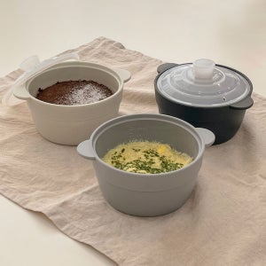 [실리샵] 국산 실리콘 계란찜용기 소 라인형 500ml