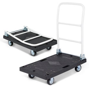 사각대차 P대차 검정 (특대) 920x610 -접이식 핸드카 운반카트 손수레 구루마 엘카