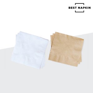 칵테일 냅킨 테이블 업소용 넵킨 카페 식당 무지 무형광 갈색/흰색 3,000매