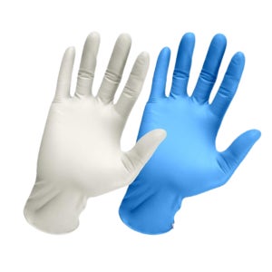 요리 식품용 니트릴 라텍스 장갑 100매 (10개) 위생다용도 3.5g 24cm