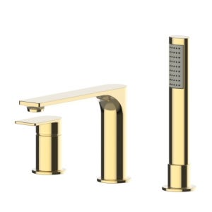 칼리스토 TF-B4110 G 3홀 데크형 욕조수전 골드
