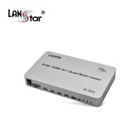 랜스타 LS-HDM402KVM-4K HDMI 4x1 KVM 스위치 멀티뷰어 4K 지원