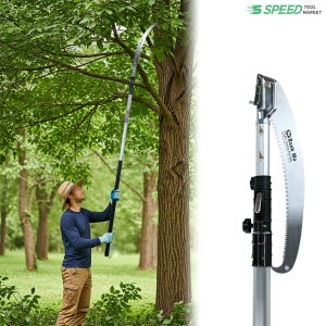 국산 백마 고지톱 3단5.1M 고지접톱 최고급 전문가용 장대 전지톱 CUAH-5.1m