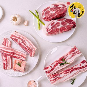 한돈 생 삼겹살 600g+목살600g외