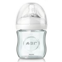 아벤트 내추럴 실리콘-젖꼭지 유리 젖병 120ml -S